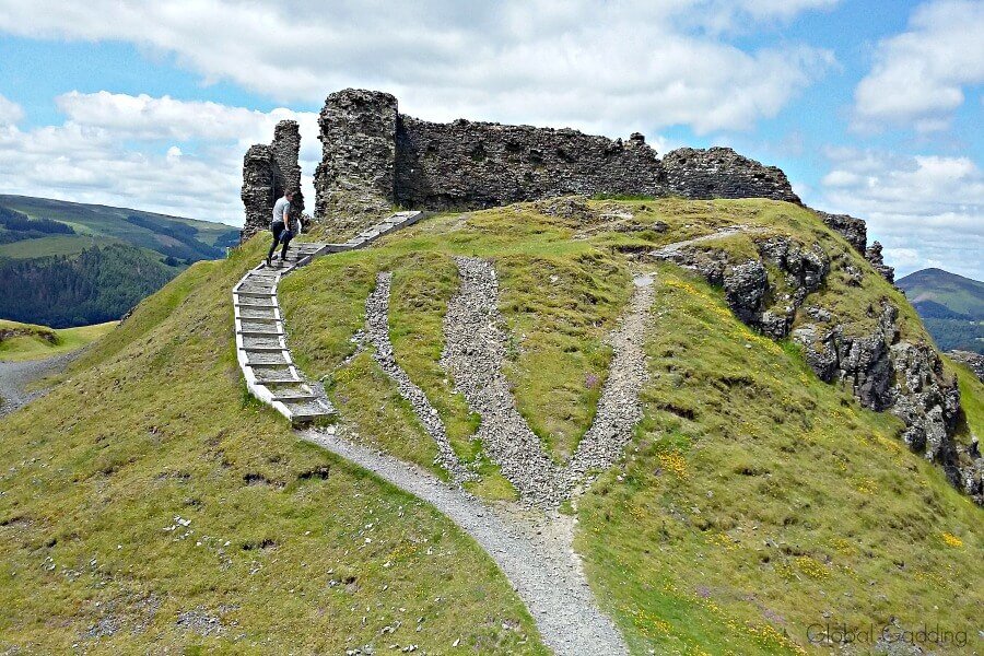 castell dinas bran wales