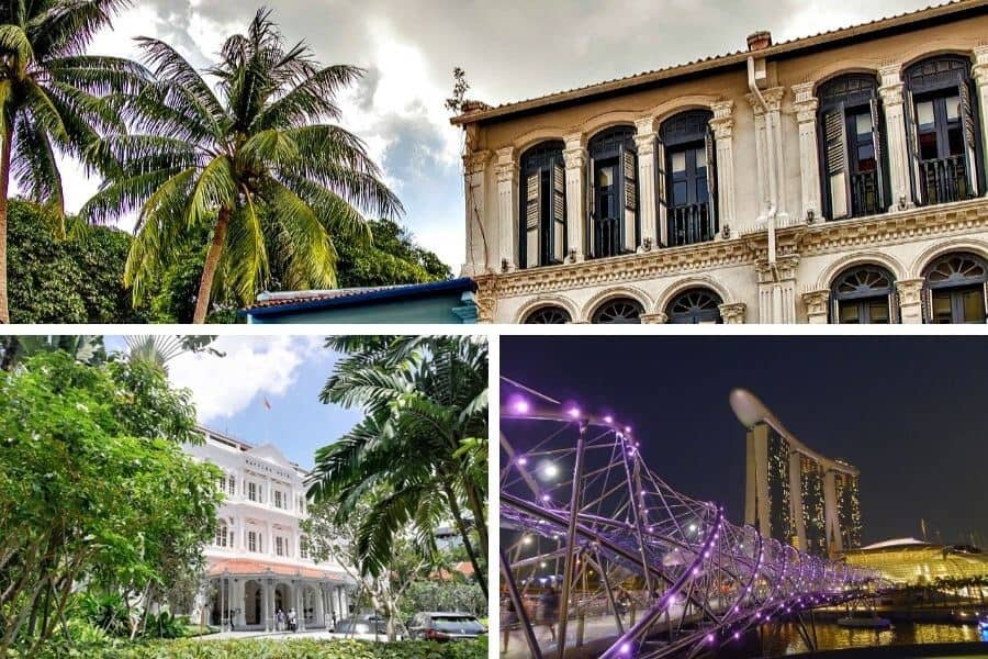three examples of Singapore's innovative and cultural architectural buildings