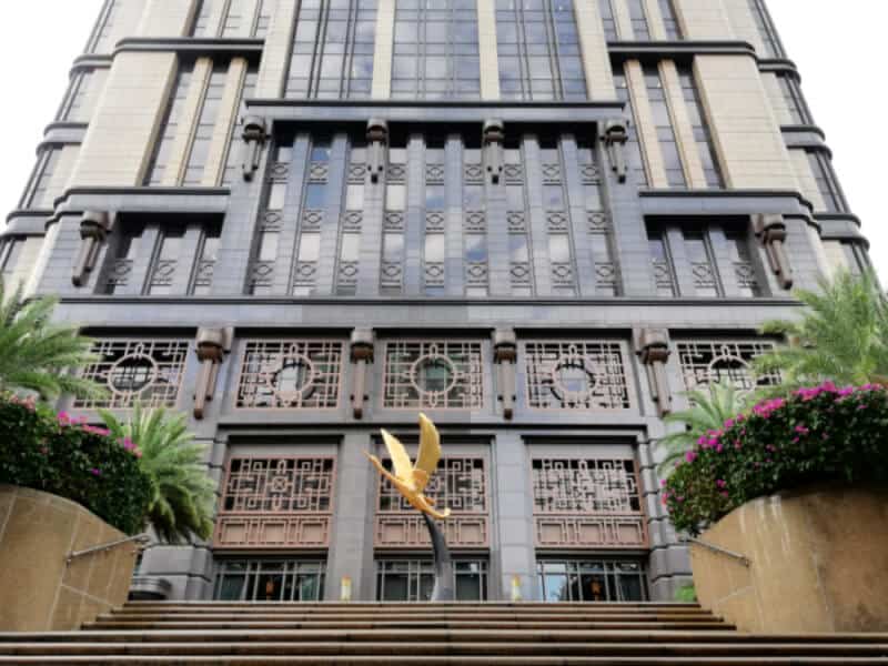 Exterior of Parkview Square, Singapore which houses Parkview Museum. 