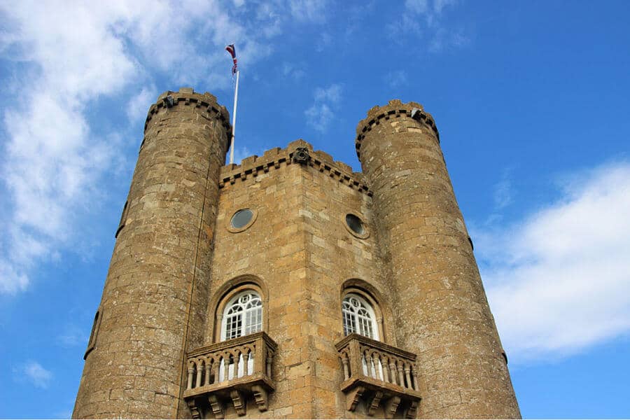 Broadway Tower seen during a walk.