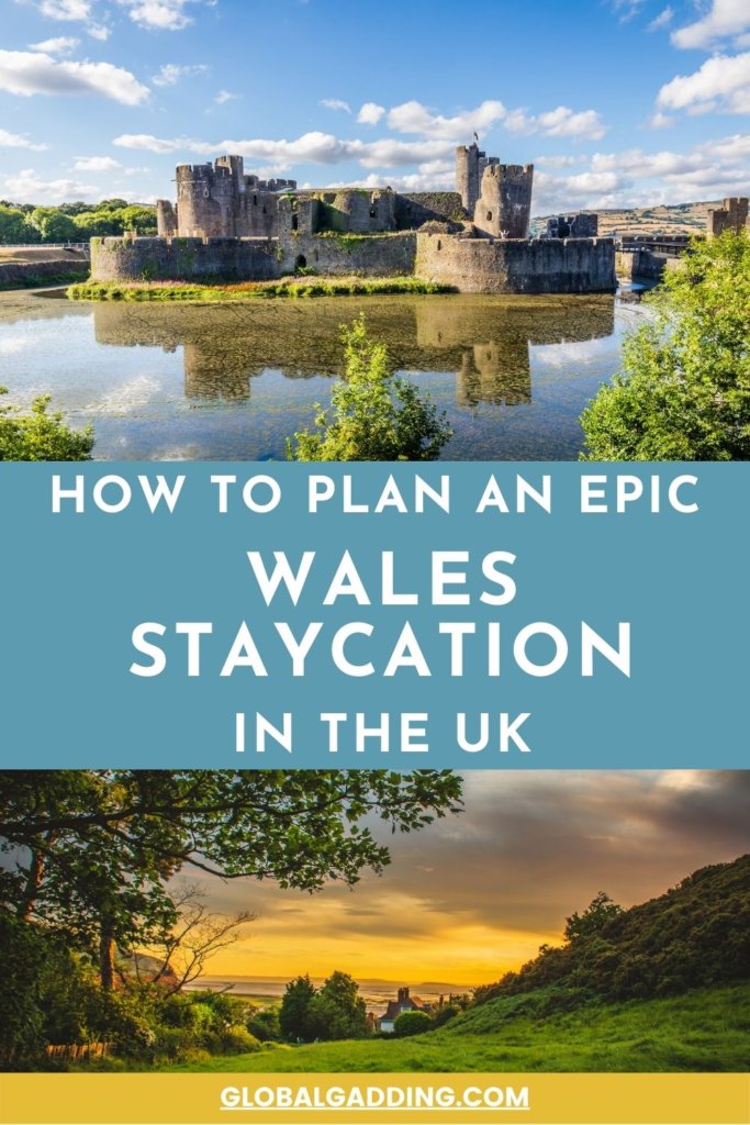 Beautiful shots of Wales in the UK, showing a stunning castle and verdant landscapes