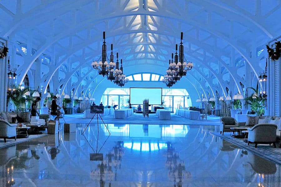 inside Fullerton Bay Hotel, Singapore