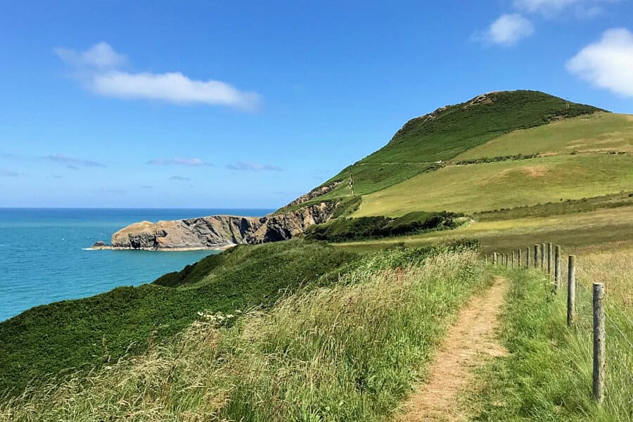 stunning coastline in Wales, UK