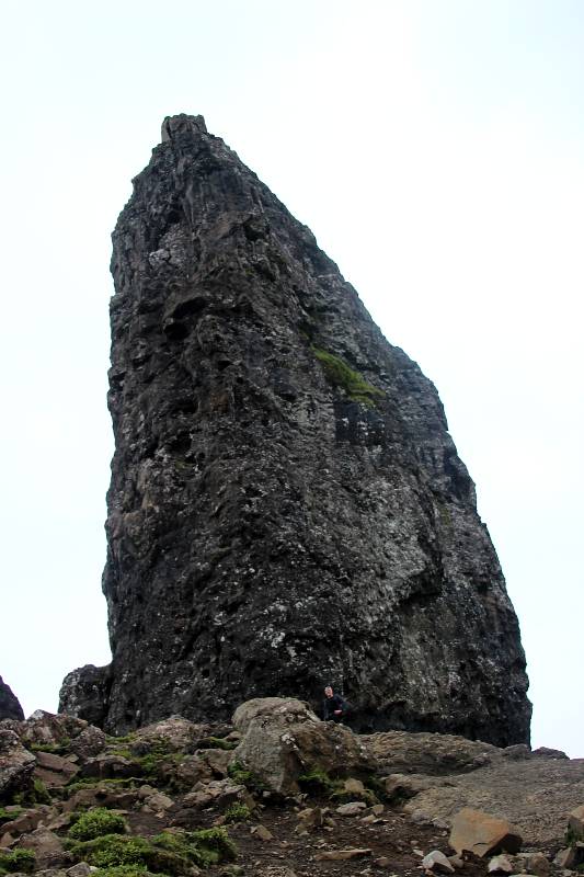 The Old Man of Storr pinnacle close up
