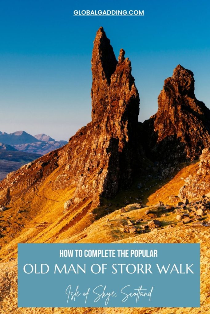 old man of Storr walk on Scotland's Isle of Skye