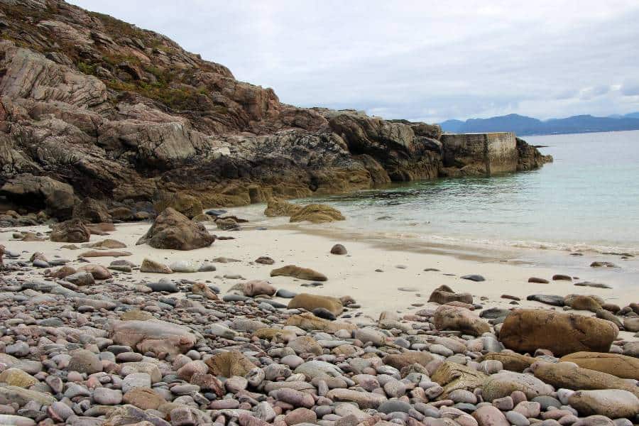 small rocky cove
