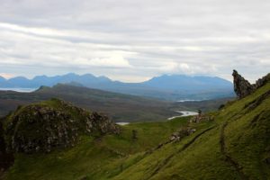 storr lochs and portree from old man of storr