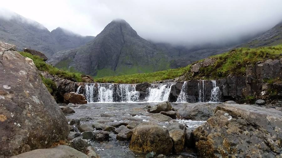 fairy pools in Skye, Scotland