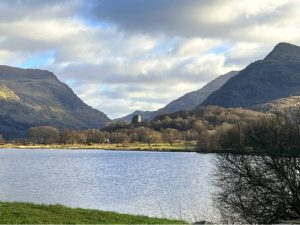 Looking across Padarn lake, Llanberis
