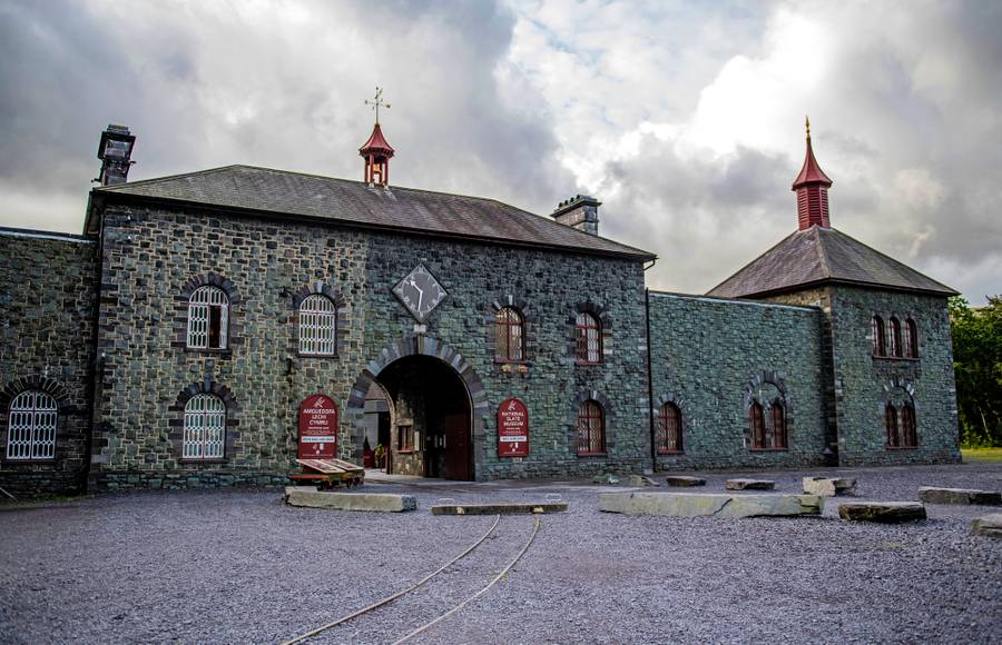 Outside National Slate Museum in Llanberis, North Wales