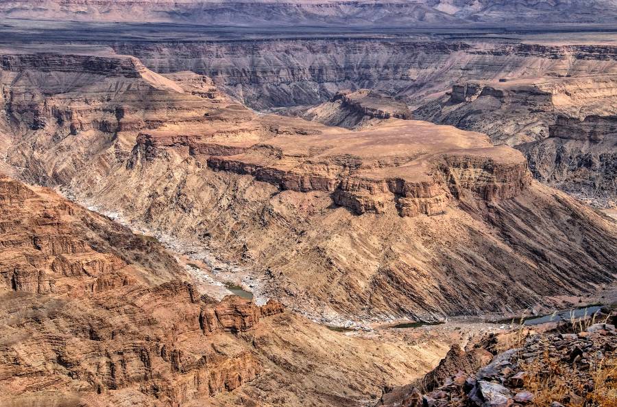 Viewpoint over Fish river Canyon.
