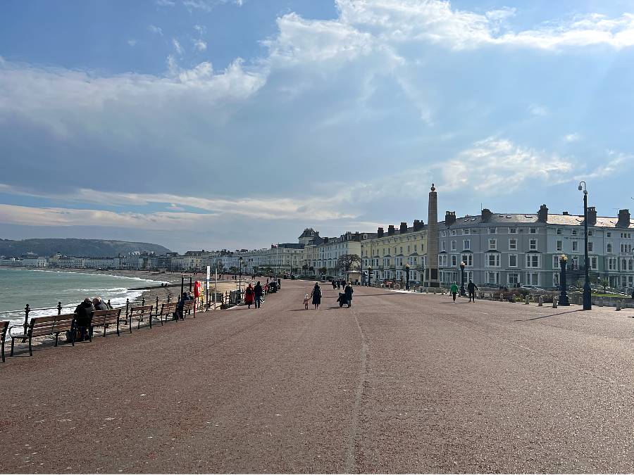 promenade in Llandudno, North Wales