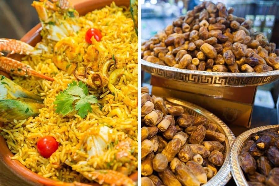 picture of dates and paella