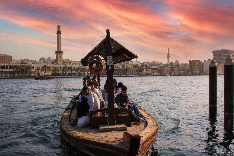 boat on Dubai creek