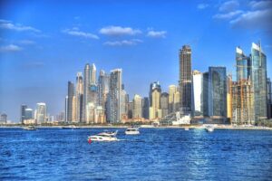 boats in Dubai marina