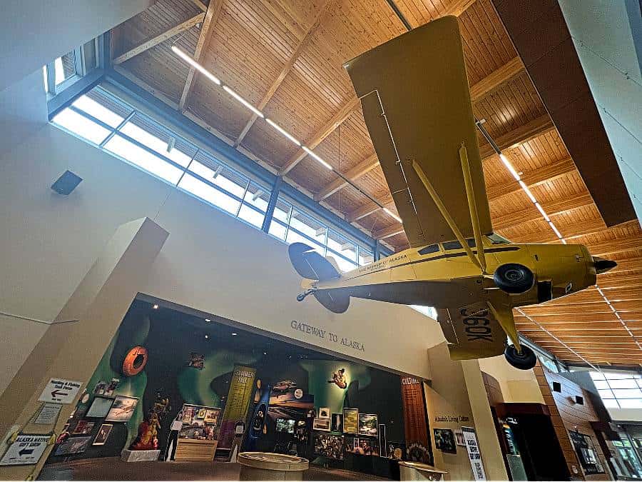 inside the morris thompson cultural & visitors center in Fairbanks