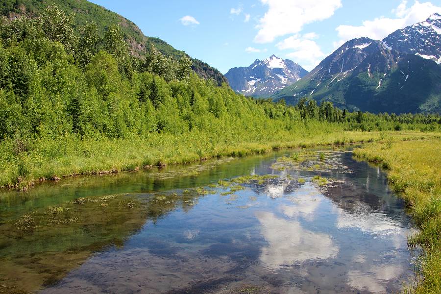 mountains above Eagle River Alaska