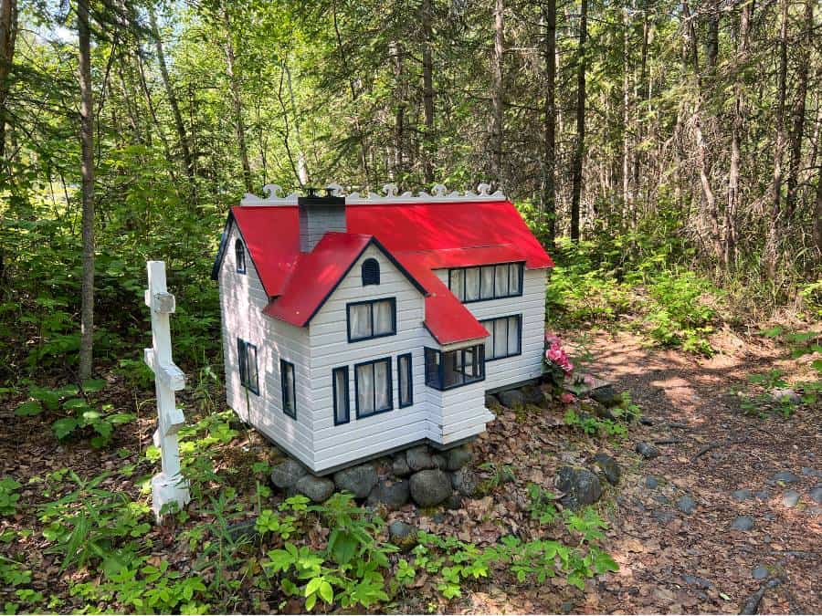 spirit house in Eklutna Native Village, Alaska