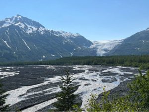 Exit Glacier, Alaska view from the roadside