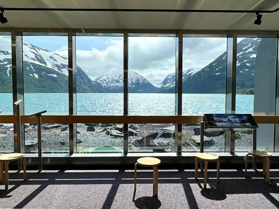 View from Begich Boggs Visitor Center in Portage Valley, Alaska