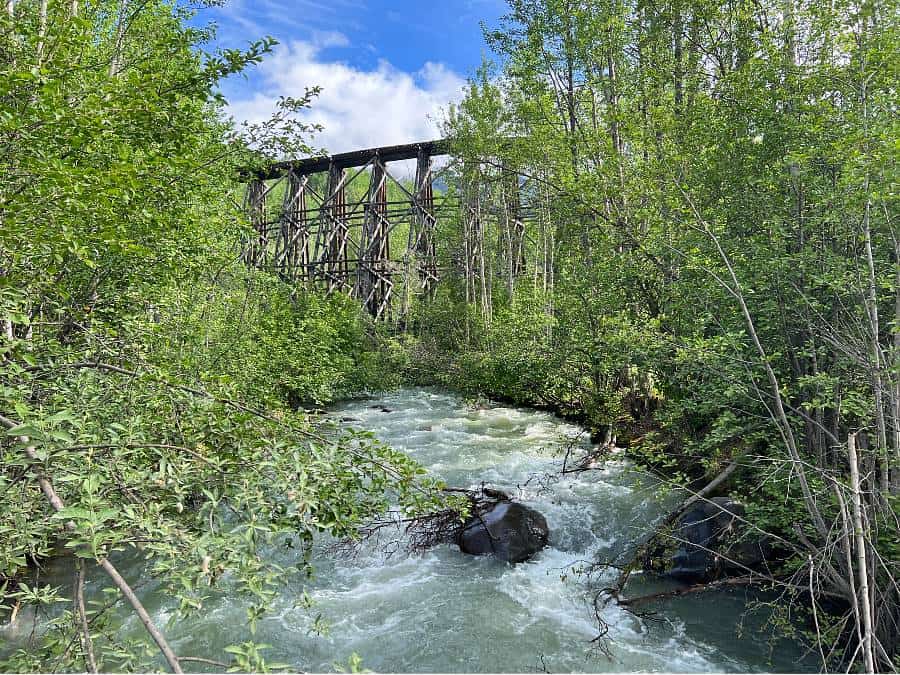 RIVER AND TRESTLE BRIDGE