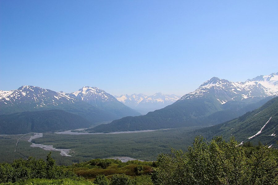 view along trail