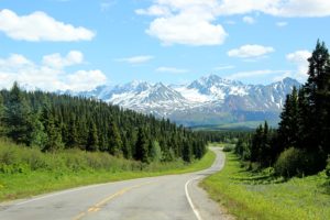 open road in Alaska