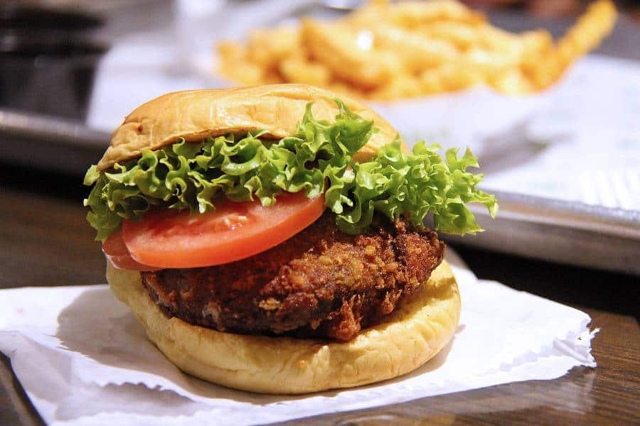burger in a roll