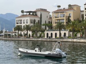 marina and promenade in Porto Montenegro