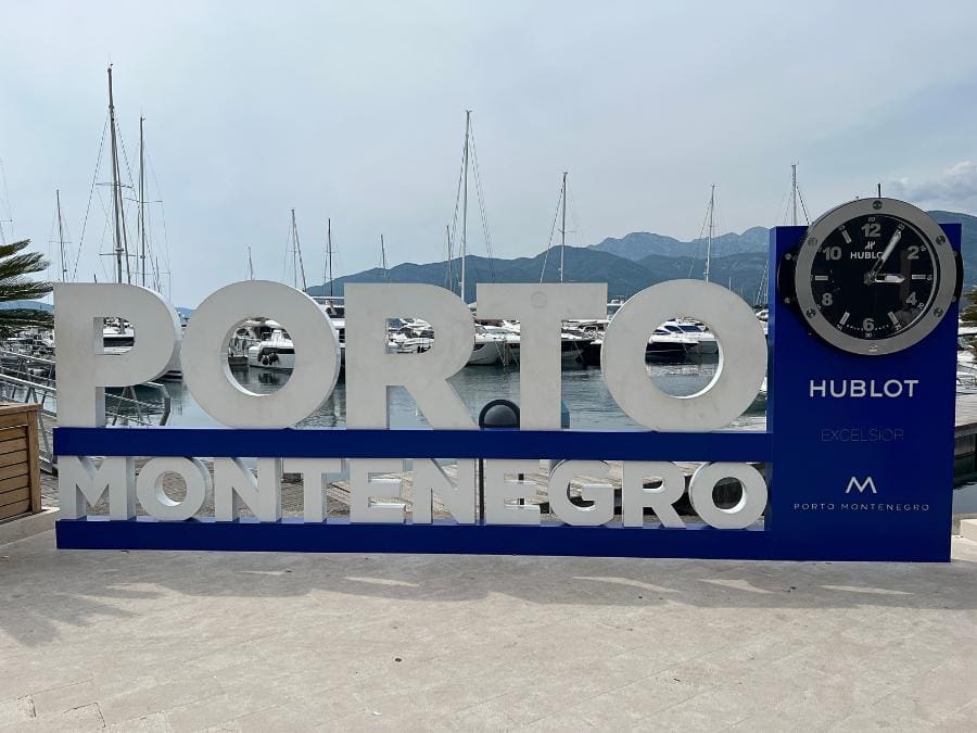 porto montenegro sign