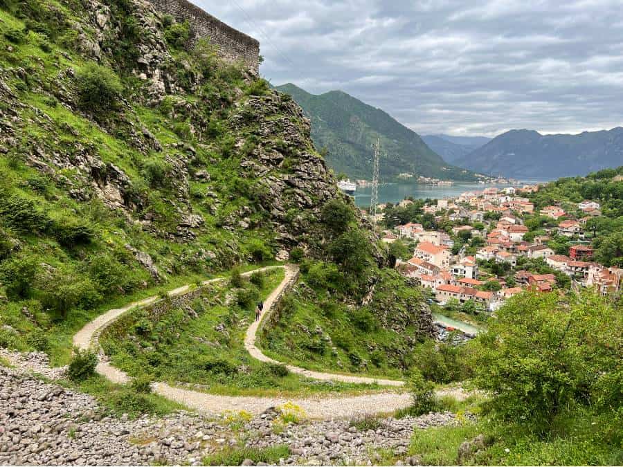 scenery along the Ladder of Kotor trail