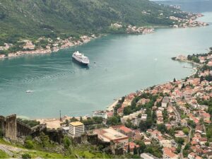 View overlooking the Bay of Kotor