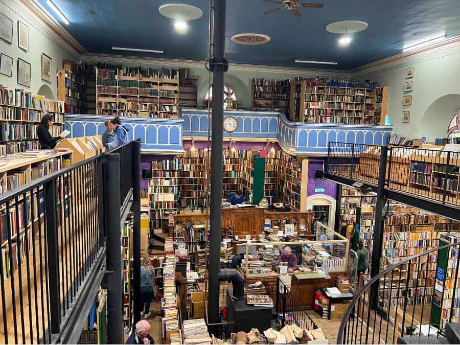 free things to di in Inverness - browsing around Leakey's Bookshop