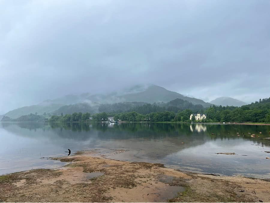 view across Loch Shiel, a stop along Road to the Isles