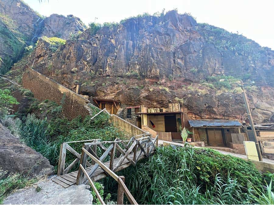 ancient cave houses in the cliff rock