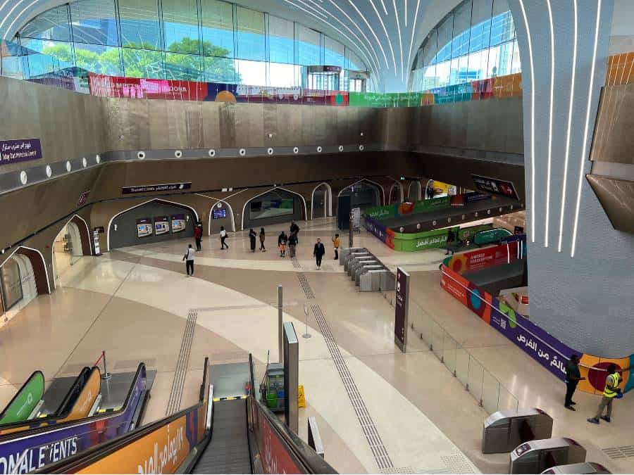 one of the best Qatar tips for visitors is to travel on the metro.