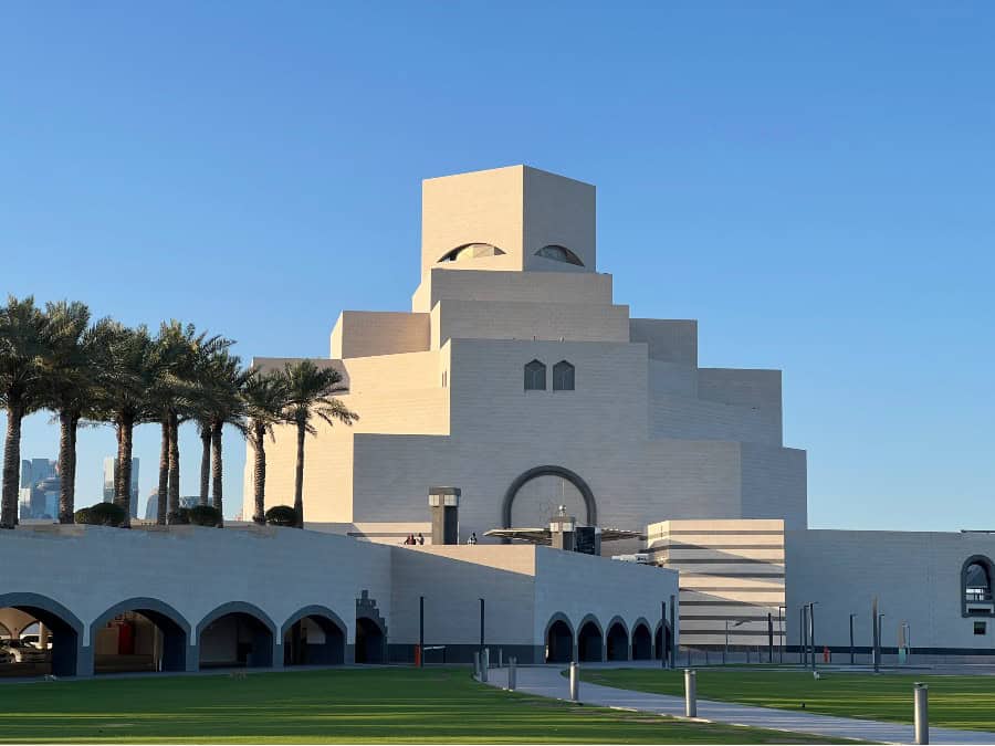 the exterior of the Museum of Islamic Art in Doha