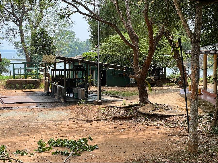 Feeding station at Elephant Transit Home in Sri Lanka