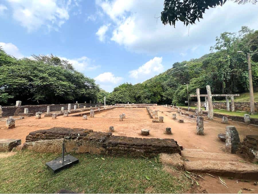 Monk's Refectory at Mihintale Sri Lanka