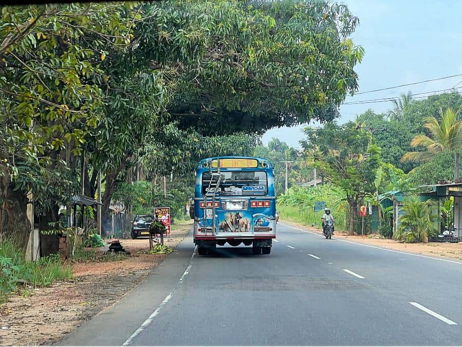 Getting around Sri Lanka by bus is the cheapest mode of transport.
