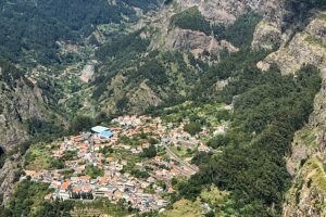 Looking down the hills onto Curral Das Freiras