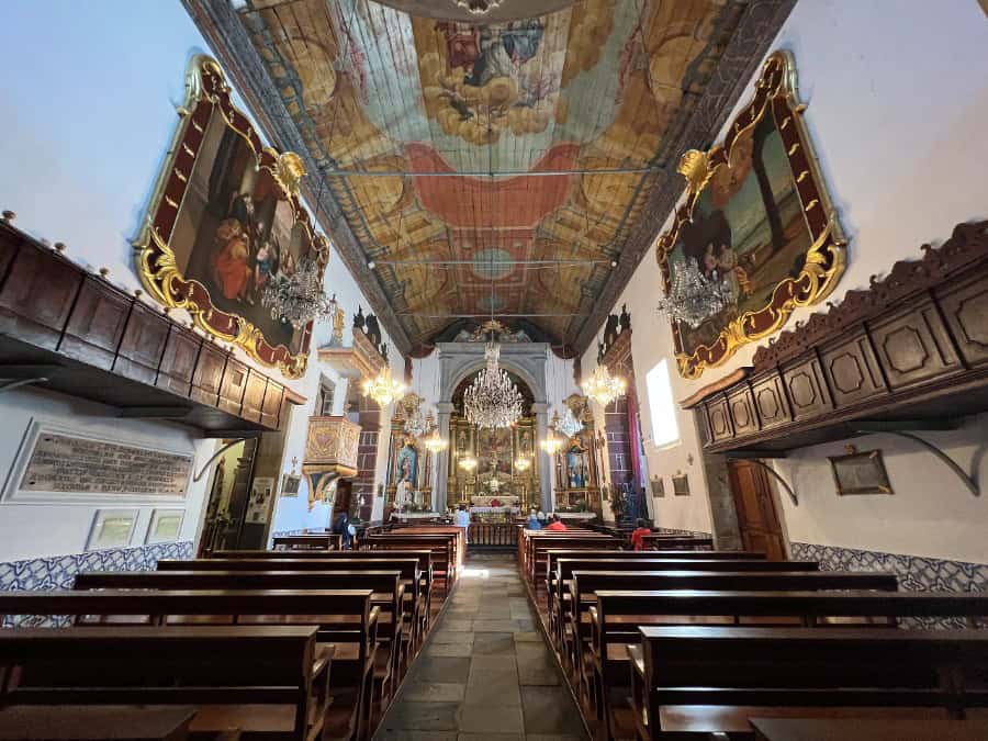Interior of Monte Church in Madeira