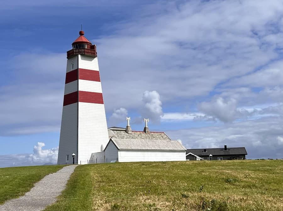 Alnes Lighthouse on Godøya island near Ålesund Norway