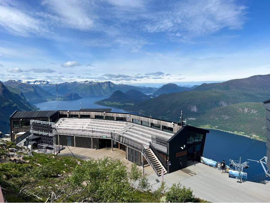 Eggen Café at the top of the Romsdalen Gondola in Åndalsnes