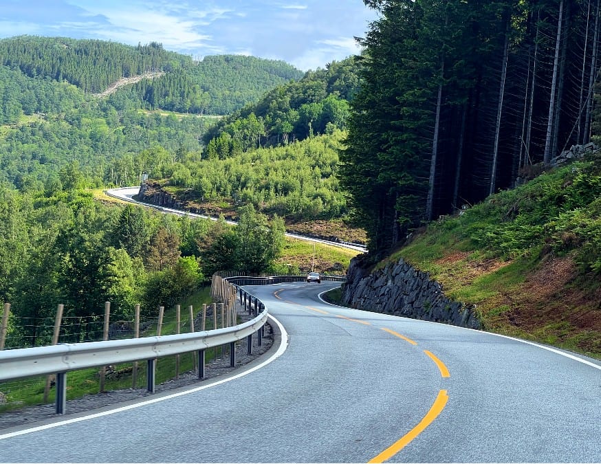 Scenic Route 13 and fjord ferry section on a 10 day Norway road trip